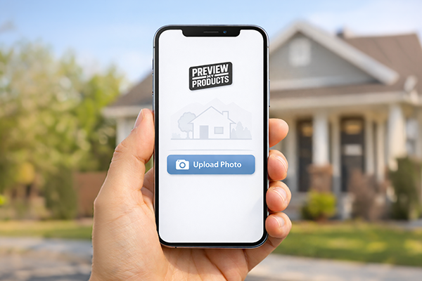 Phone and desktop showing upload interface